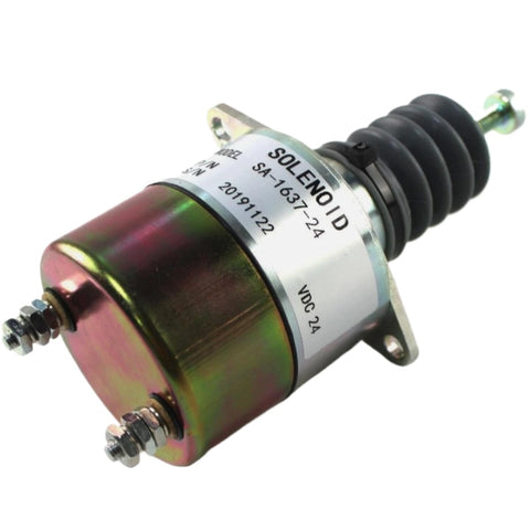 HP injection 24V Fuel Shutoff Solenoid 307-1101 SA-1637-24 For Onan MEP002A MEP003A Woodward