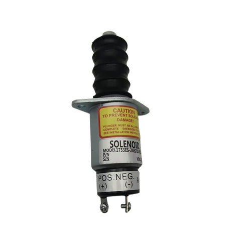 Fuel Solenoid 1753ES 24V compatible with Woodward 1753ES-24E6ULB1S1 compatible with Kubota Engine