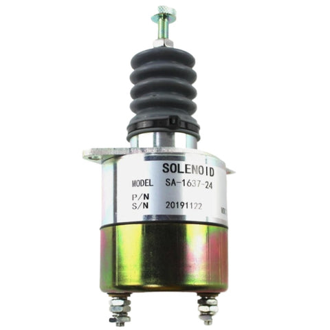 HP injection 24V Fuel Shutoff Solenoid 307-1101 SA-1637-24 For Onan MEP002A MEP003A Woodward
