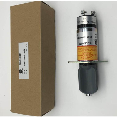 HP injection Shut Off Solenoid 1504-12A7U1B1 SA-3527-T 12VDC for Yanmar Engine 2 Terminals