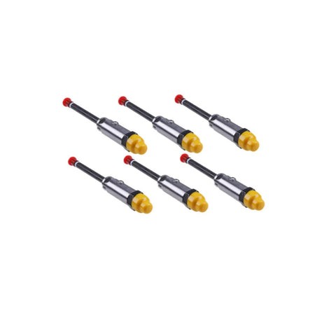 6 PCS Fuel Injector CA1007562 1007562 100-7562 CA0R4343 0R4343 0R-4343 for Caterpillar CAT Engine 3406 3406C